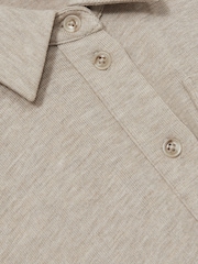 Reiss Oatmeal Rita 13-14 yrs Jersey Mélange Drawstring Boilersuit - Image 4 of 4
