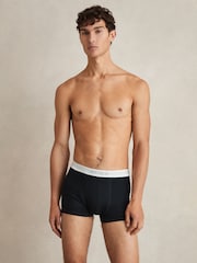 Reiss Navy Joseph 3 Pack Stretch-Cotton Boxers - Image 2 of 4