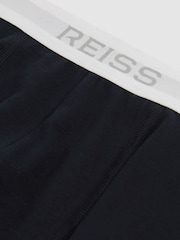 Reiss Navy Joseph 3 Pack Stretch-Cotton Boxers - Image 4 of 4