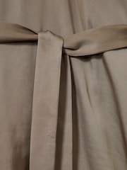Reiss Mink Lina Woven High-Neck Belted Blouse - Image 7 of 7