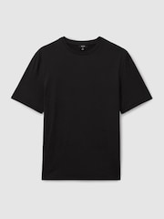 Reiss Black Diego Crew-Neck Jersey T-shirt - Image 2 of 5