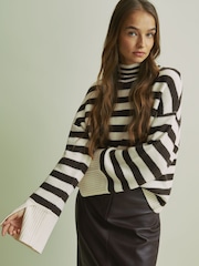 Florere Boxy Striped Jumper - Image 3 of 6
