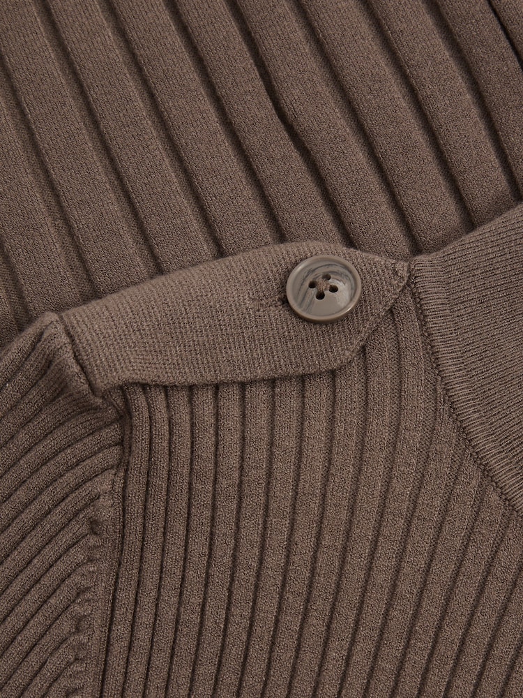 Vizon - Bluză cu gât înalt din tricot cu striații Reiss Vienne - Image 6 of 6