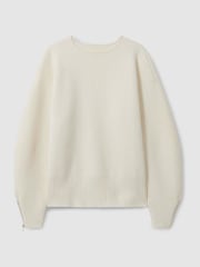 Florere Wool Blend Boxy Blouson Sleeve Jumper - Image 2 of 7
