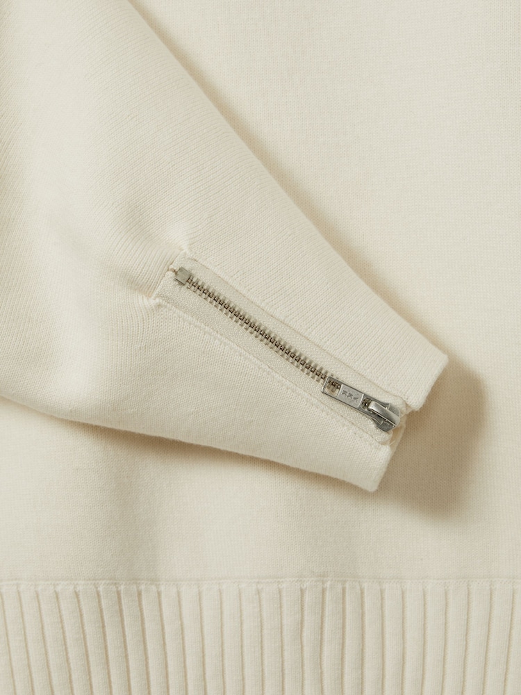 Florere Wool Blend Boxy Blouson Sleeve Jumper - Image 6 of 7