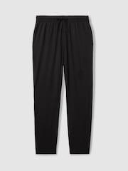 Reiss Black Colorado Tapered Stretch-Jersey Joggers - Image 2 of 6