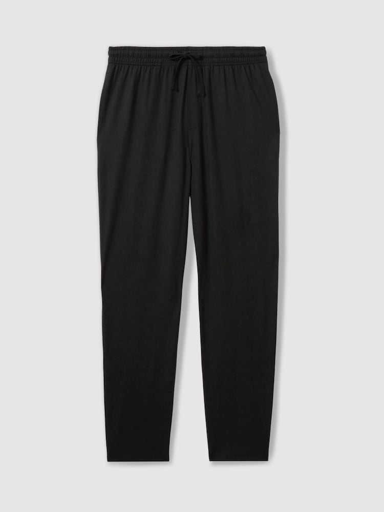 Reiss Black Colorado Tapered Stretch-Jersey Joggers - Image 2 of 6