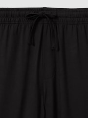 Reiss Black Colorado Tapered Stretch-Jersey Joggers - Image 6 of 6