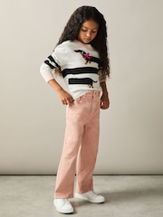 Reiss Pink Sky Wide-Leg Jeans - Image 1 of 4