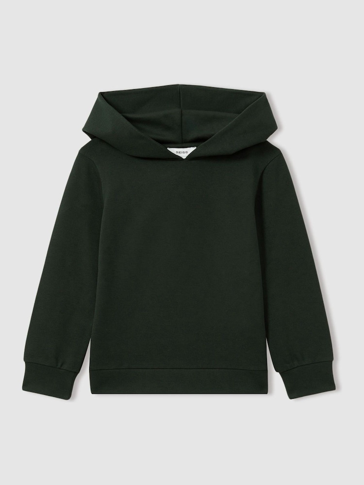 Reiss Emerald Green Lowden 13-14 yrs Lowden Interlock Jersey Hoodie - Image 1 of 3 Reiss Emerald Green Lowden 13-14 yrs Lowden Interlock Jersey Hoodie - Image 1 of 3