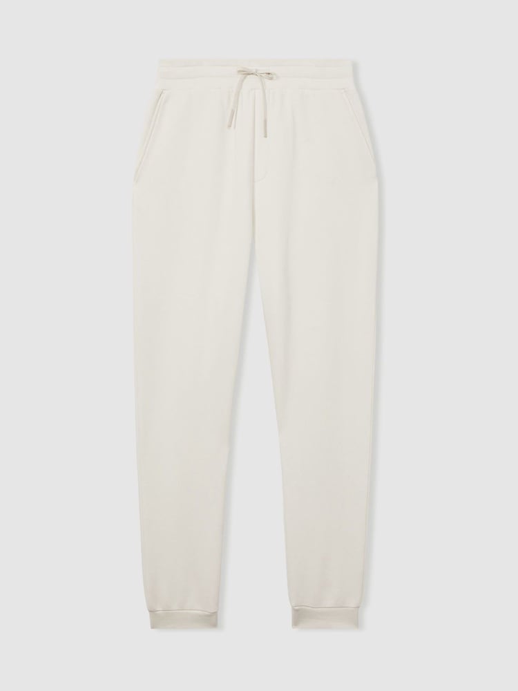 Reiss Off White Callum Cotton-Blend Jersey Joggers - Image 2 of 6