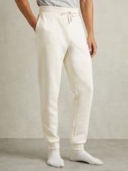 Reiss Off White Callum Cotton-Blend Jersey Joggers - Image 3 of 6