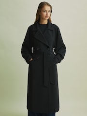 Florere Double Breasted Belted Trench Coat - Image 1 of 7