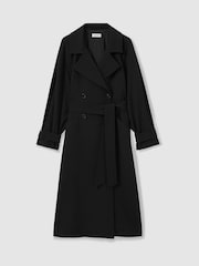 Florere Double Breasted Belted Trench Coat - Image 2 of 7
