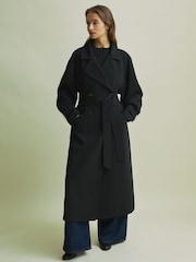 Florere Double Breasted Belted Trench Coat - Image 4 of 7