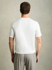 Reiss White Diego Crew-Neck Jersey T-shirt - Image 5 of 6