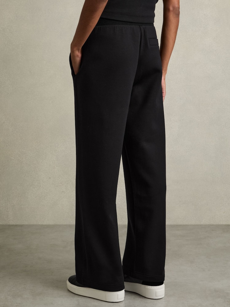 Reiss Laney Wide-Leg Jersey Drawstring Joggers - Image 5 of 6