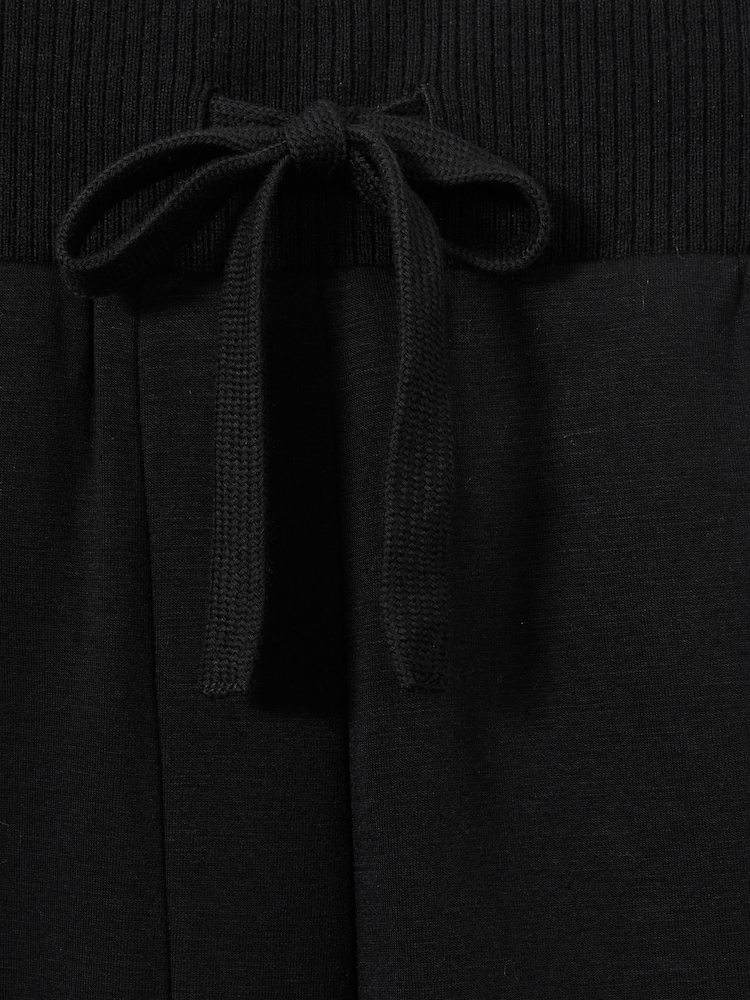 Reiss Laney Wide-Leg Jersey Drawstring Joggers - Image 6 of 6