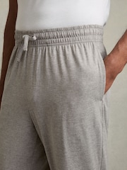Reiss Grey Melange Colorado Tapered Stretch-Jersey Joggers - Image 4 of 6