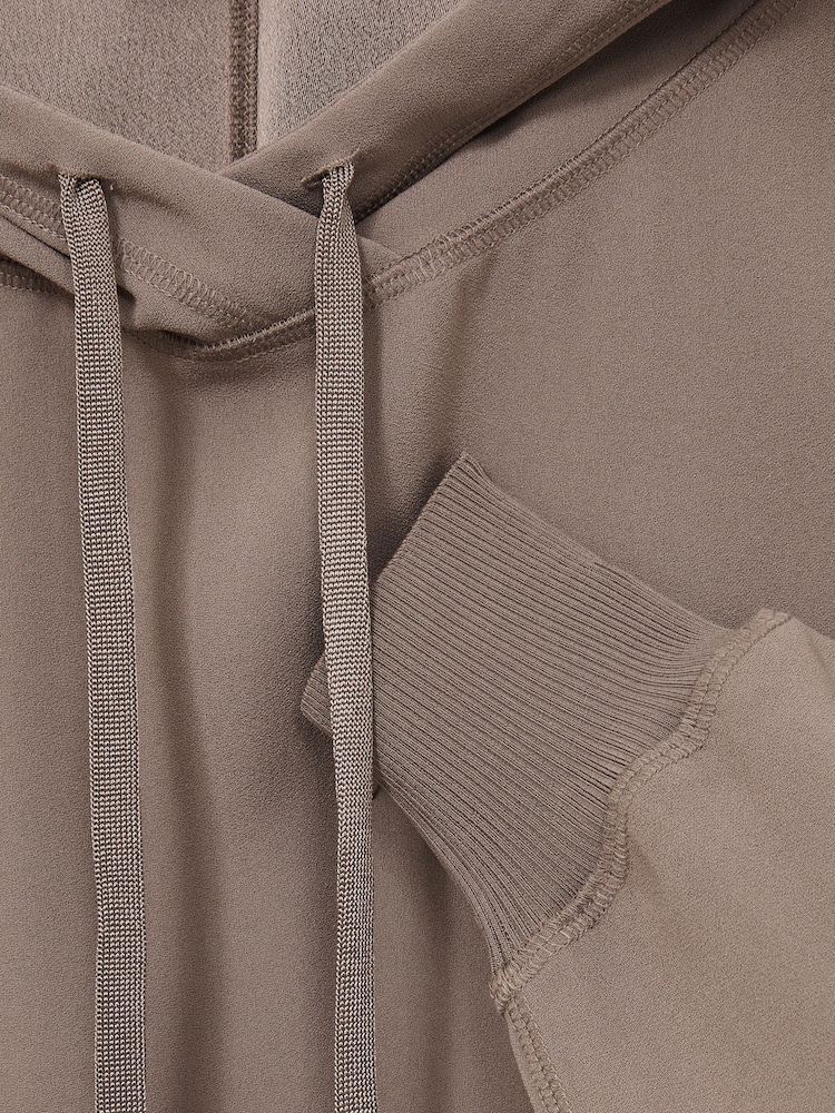 Reiss Mink Kiara Woven Hooded Top - Image 7 of 7