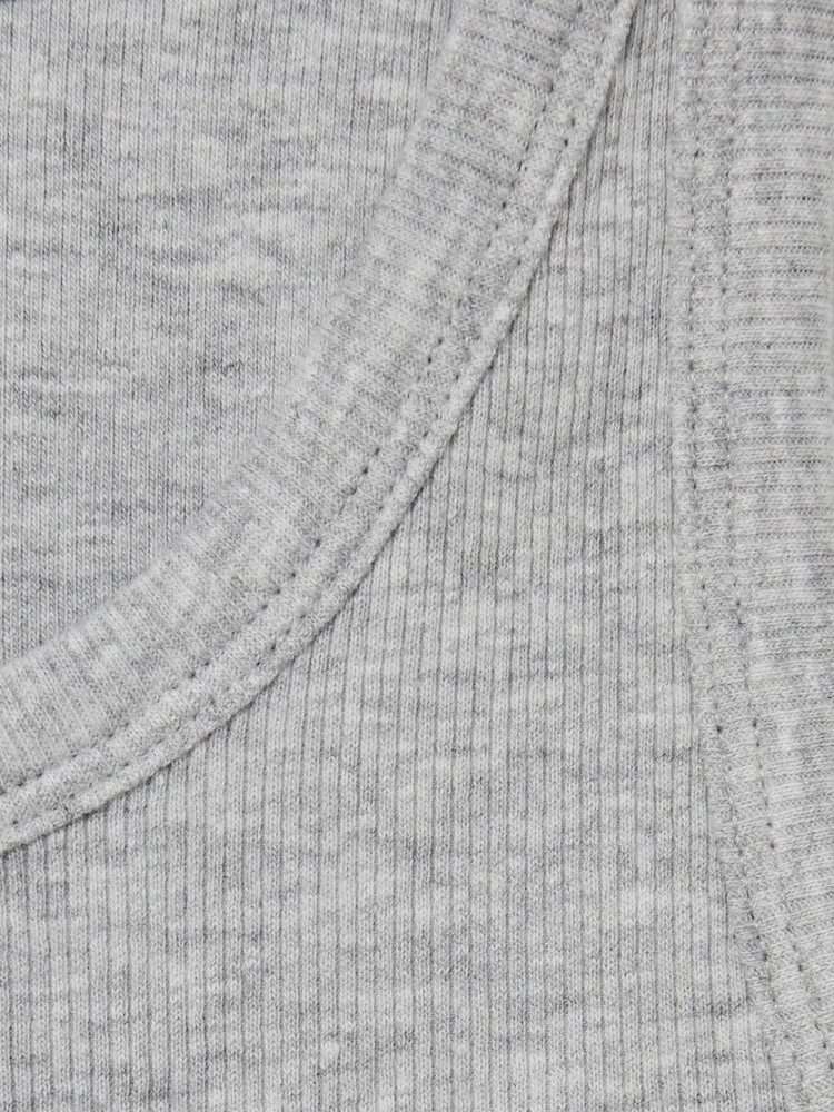 Reiss Grey Violet 4-9 yrs Cotton Blend Ribbed Vest - Image 4 of 4