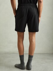 Reiss Black Denver Denver Drawstring-Waist Jersey Shorts - Image 5 of 6