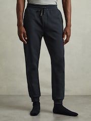 Reiss Navy Callum Cotton-Blend Jersey Joggers - Image 3 of 6