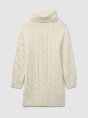 Vestido tipo suéter con diseño trenzado de mezcla de lana Mimi de Reiss - Imagen 2 de 4