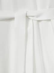 Reiss Ivory Lina Woven High-Neck Belted Blouse - Image 5 of 5