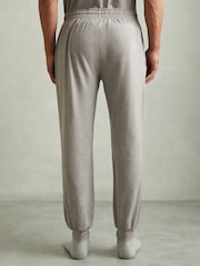 Reiss Grey Melange Bastil Tapered Stretch-Jersey Joggers - Image 4 of 6