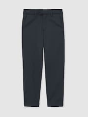 Reiss Steel Blue Eastbury Teen Slim Fit Tapered Chinos - Image 1 of 4