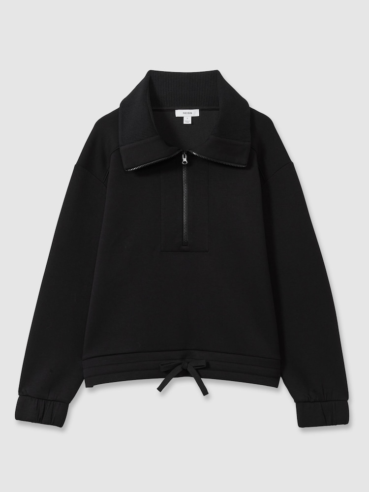 Pulover s polovično zadrgo in vrvico na robu Reiss Laney Interlock - Slika 2 iz 7 Pulover s polovično zadrgo in vrvico na robu Reiss Laney Interlock - Slika 2 iz 7