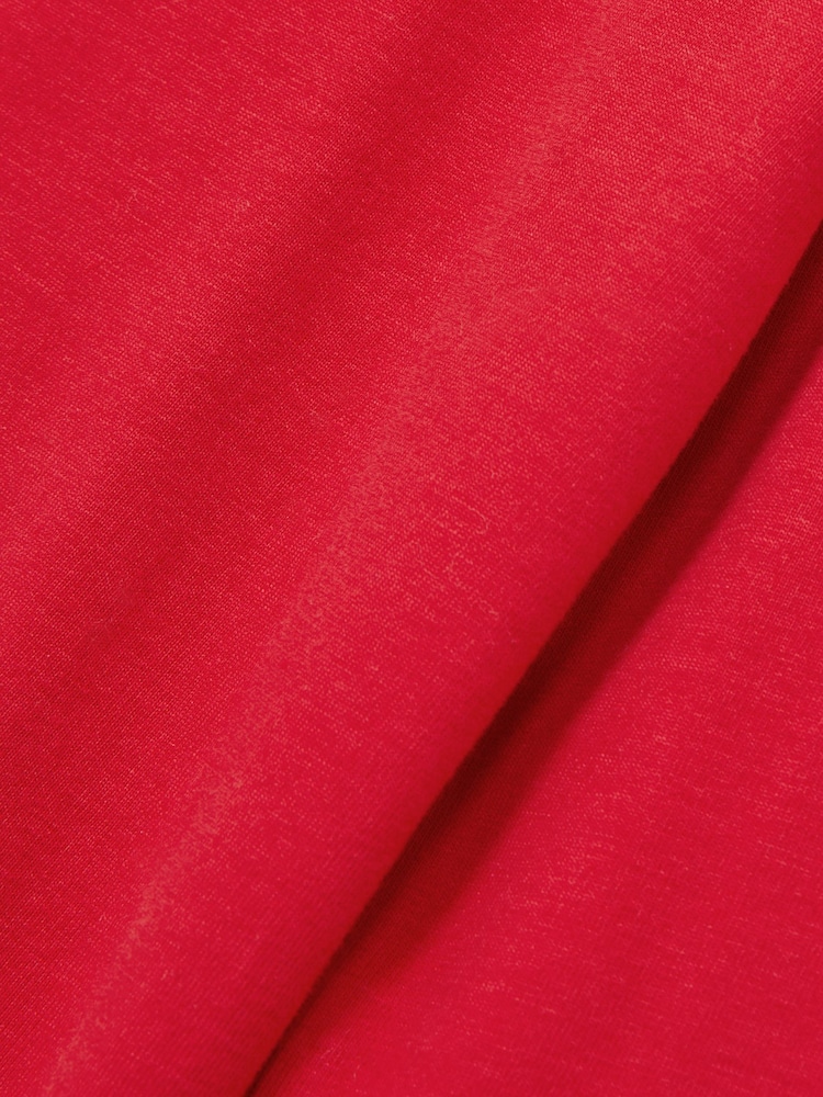 Reiss Red Carey 4-9 yrs Cotton-Jersey Roll-Neck Top with Stretch - Image 4 of 4