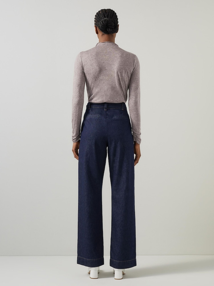 LK Bennett Grey Laurie Wool Blend Jersey - Bild 2 von 3