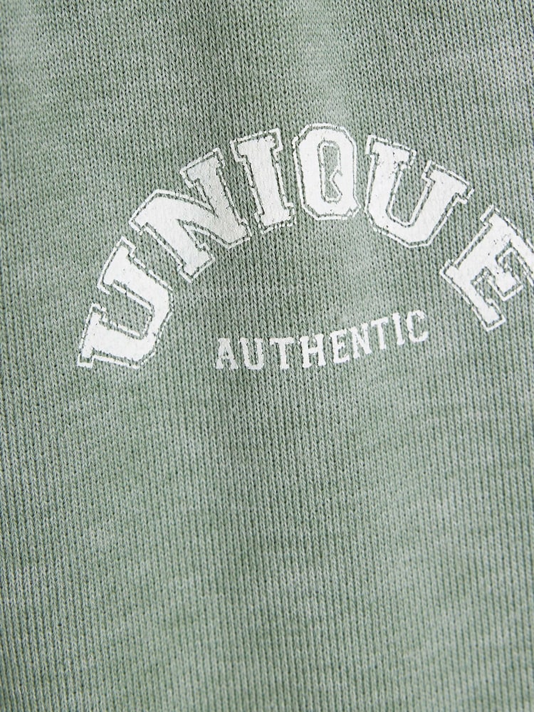 River Island Green Girls Drenched Iconic 100% Cotton Sweatshirt and Joggers Set - Image 5 of 5