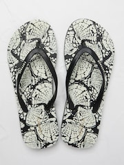 Portloe Black Flip Flop - Image 2 of 3