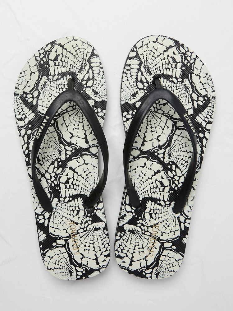 Portloe Black Flip Flop - Image 2 of 3