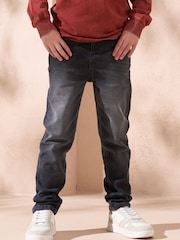 Angel & Rocket Dark Grey Eddie Smart 5 Pocket 100% Cotton Jeans - Image 1 of 3