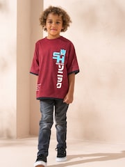 Angel & Rocket Red Sonic Washed Graphic 100% Cotton T-Shirt - Image 4 of 4