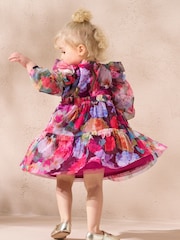 Angel & Rocket Pink Alessia Floral Print Dress - Image 5 of 8