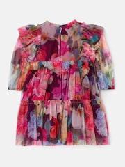Angel & Rocket Pink Alessia Floral Print Dress - Image 7 of 8