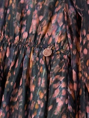 Angel & Rocket Black Adrienne Georgette Print Dress - Image 5 of 5