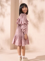 Angel & Rocket Pink Amelie Broderie Shirt 100% Cotton Dress - Image 4 of 5