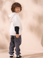 Angel & Rocket Cream Marvel Double Layered Effect 100% Cotton Hoodie - Image 4 of 5