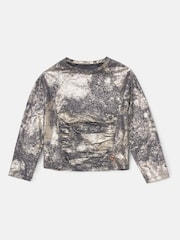 Angel & Rocket Gold Maya Long Sleeve 100% Cotton T-Shirt - Image 2 of 2