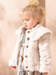 Angel & Rocket Natural Cecile Faux Fur Jacket - Image 1 of 3