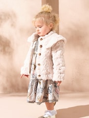 Angel & Rocket Natural Cecile Faux Fur Jacket - Image 2 of 3