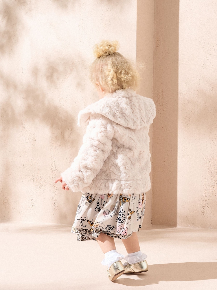 Angel & Rocket Natural Cecile Faux Fur Jacket - Image 3 of 3