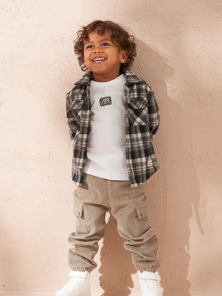 Angel & Rocket Natural Carlton Co-ord Skater 100% Cotton Trousers - Image 2 of 4