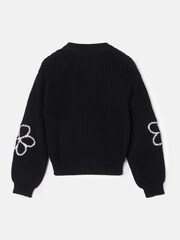 Angel & Rocket Black Bonnie Flower Cardigan - Image 5 of 6